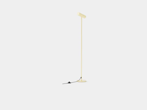 Metal Floor Lamp Gold 3D Model