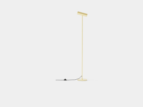 Metal Floor Lamp Gold Modello 3D