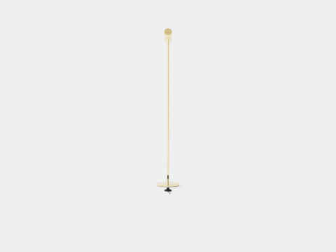 Metal Floor Lamp Gold Modello 3D