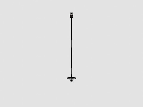 Metal Floor Lamp Gold Modello 3D