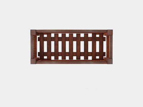 Mesa de flores retangular Modelo 3D