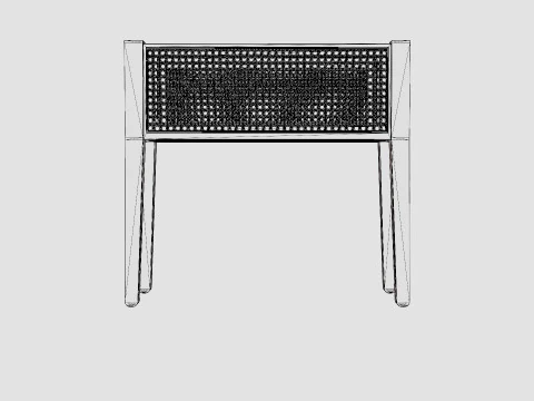 Mesa de flores retangular Modelo 3D