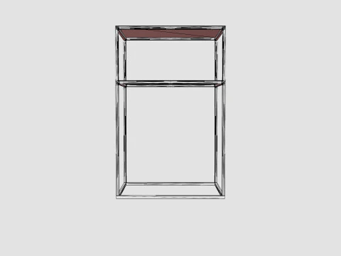 Square side table 3D Model