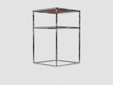 Square side table 3D Модель