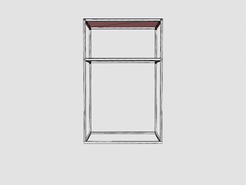 Square side table 3D Модель