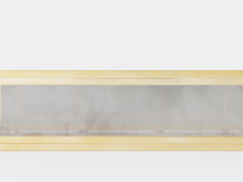 Rectangular jewelry box in clear glass 3D Model