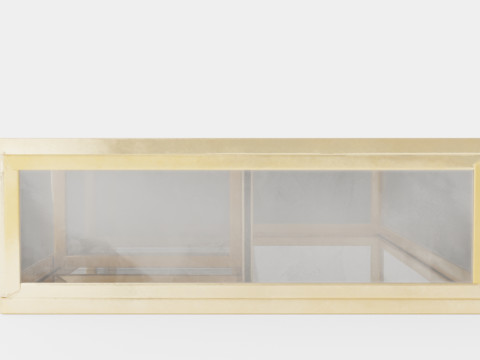 Rectangular jewelry box in clear glass 3D Model