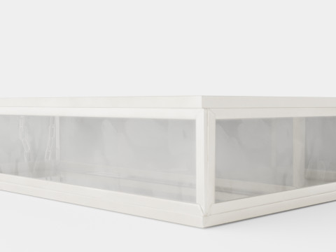 Rectangular jewelry box in clear glass 3D Model