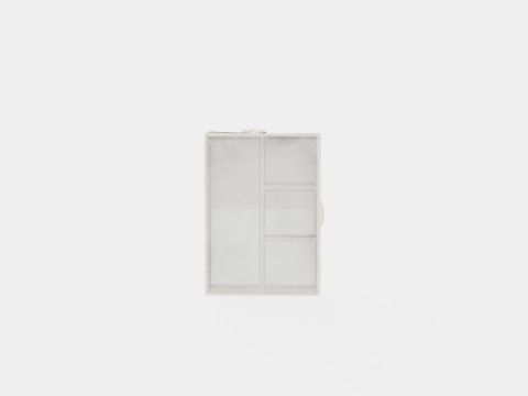 Rectangular jewelry box in clear glass Model 3D