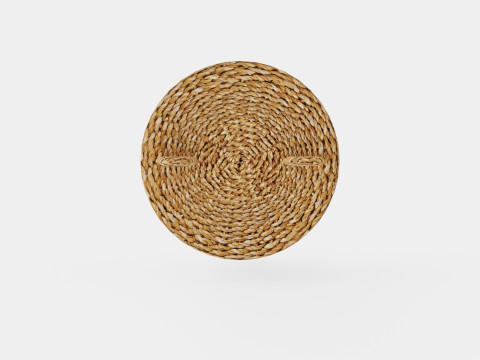 Cylinder-shaped basket made of plaited seaweed 3Dモデル