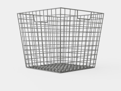 Metal wire basket Modello 3D