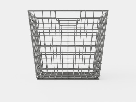 Metal wire basket 3D Модель