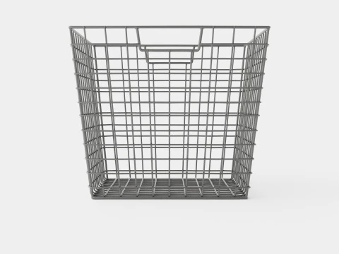 Metal wire basket 3D Model