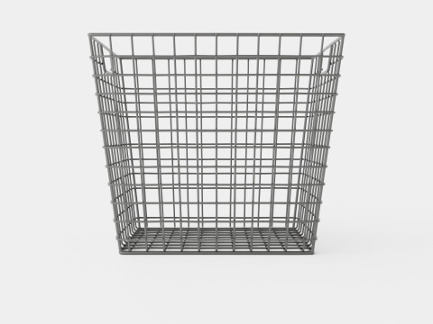 Metal wire basket 3D Модель