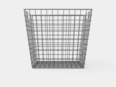 Metal wire basket 3D Model