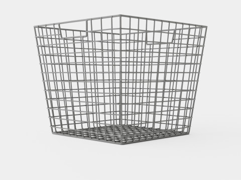 Metal wire basket 3D Модель
