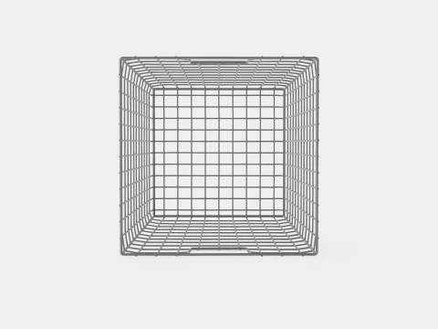 Metal wire basket 3D Model