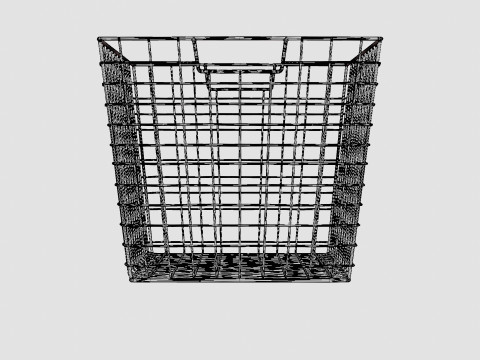 Metal wire basket 3D Модель