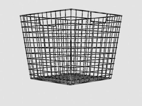 Metal wire basket 3D Модель