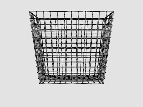 Metal wire basket 3D Модель