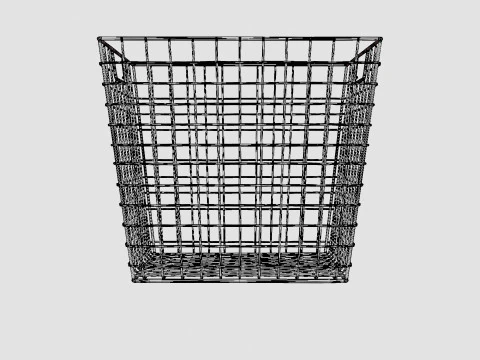 Metal wire basket 3D Model