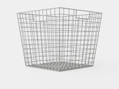 Metal wire basket Modelo 3D