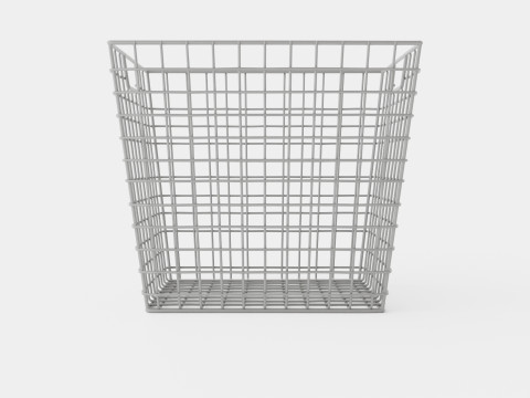 Metal wire basket 3D Модель