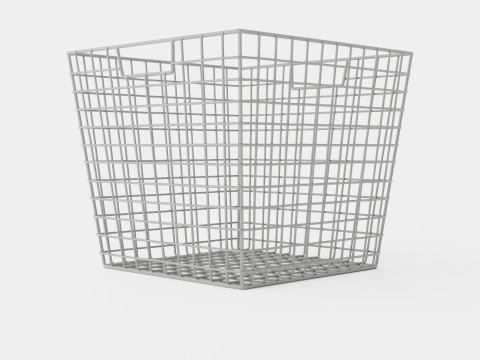 Metal wire basket 3D Модель