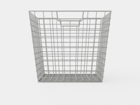 Metal wire basket 3D Модель