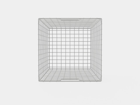 Metal wire basket 3D Модель