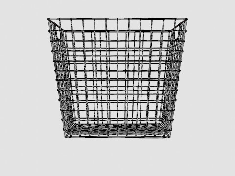 Metal wire basket 3D Модель