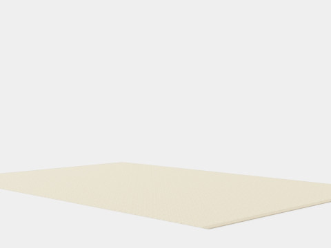 Wool Rye Light Beige 3D Model