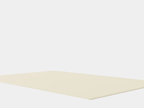 Wool Rye Light Beige 3D Model