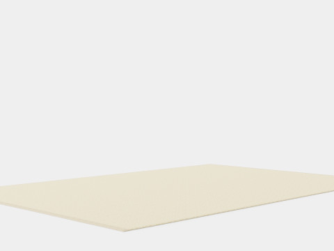 Wool Rye Light Beige 3D Model