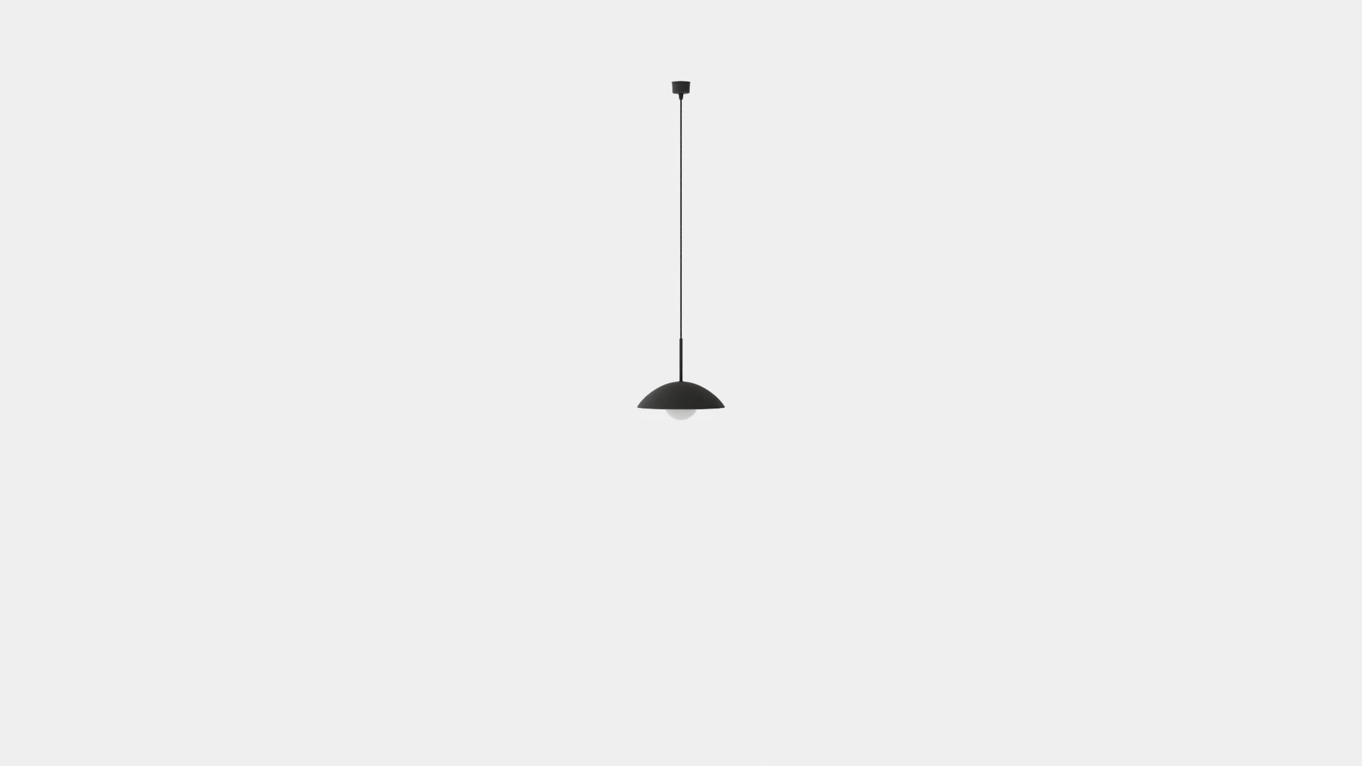 Ceiling Lamp in Metal Black 3D Model .c4d .max .obj .3ds .fbx .stl .blend 