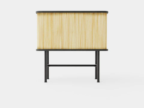 Cabinet in MDF with lacquered ash veneer 3D Model