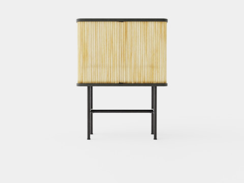 Bedside table in MDF Modelo 3D