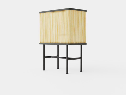 Bedside table in MDF Modelo 3D