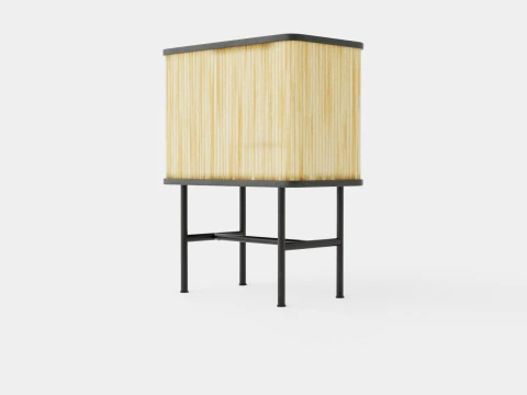 Meja samping tempat tidur di MDF Model 3D