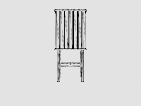 Bedside table in MDF Modelo 3D