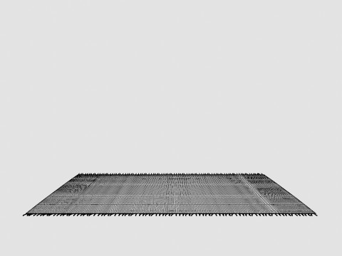 Soft plaid in wool mix 3D Model