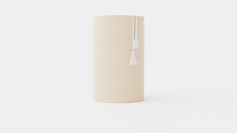 Laundry basket in sturdy woven jute 3D 模型 .c4d .max .obj .3ds .fbx .stl .blend