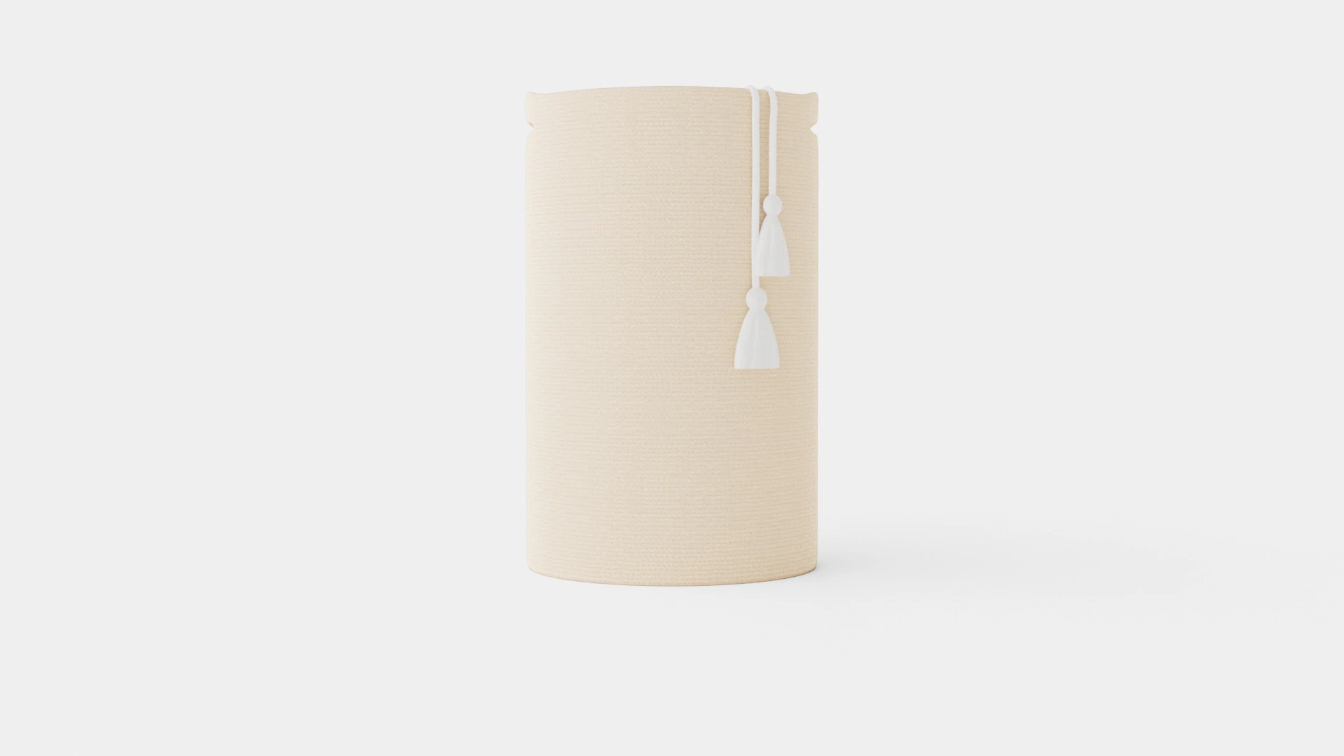 Laundry basket in sturdy woven jute 3D Model .c4d .max .obj .3ds .fbx .stl .blend 