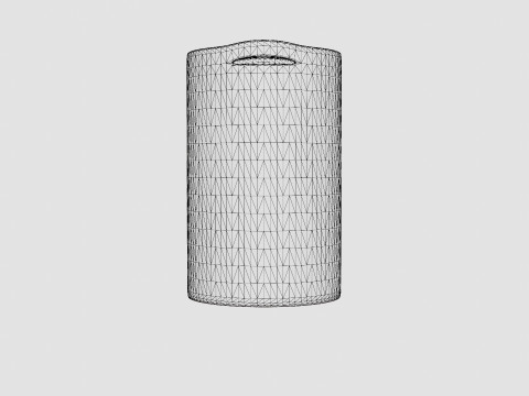 Laundry basket in sturdy woven jute 3D 模型