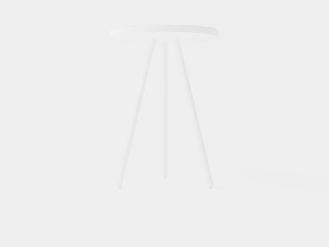 Small side table in painted metal 3D Model
