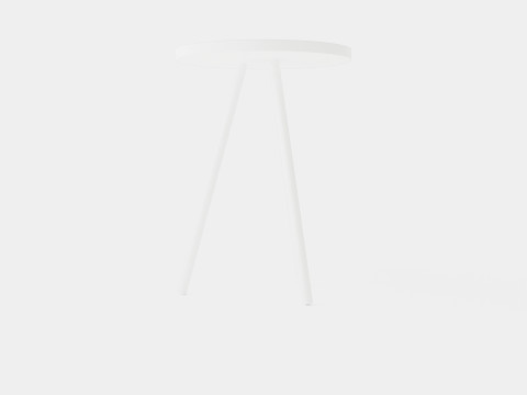 Small side table in painted metal 3D 模型