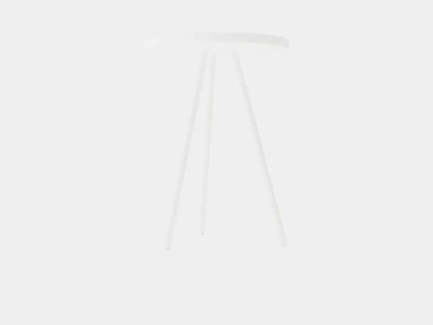 Small side table in painted metal 3D Model