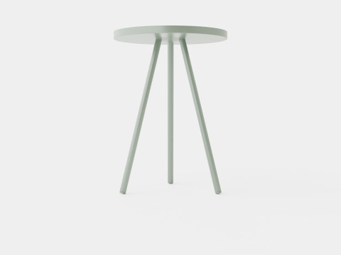 Small side table in painted metal 3D Model