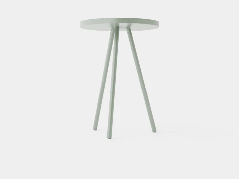 Small side table in painted metal 3D Model