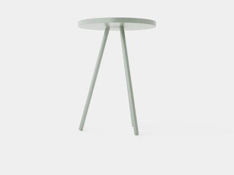 Small side table in painted metal 3D Model